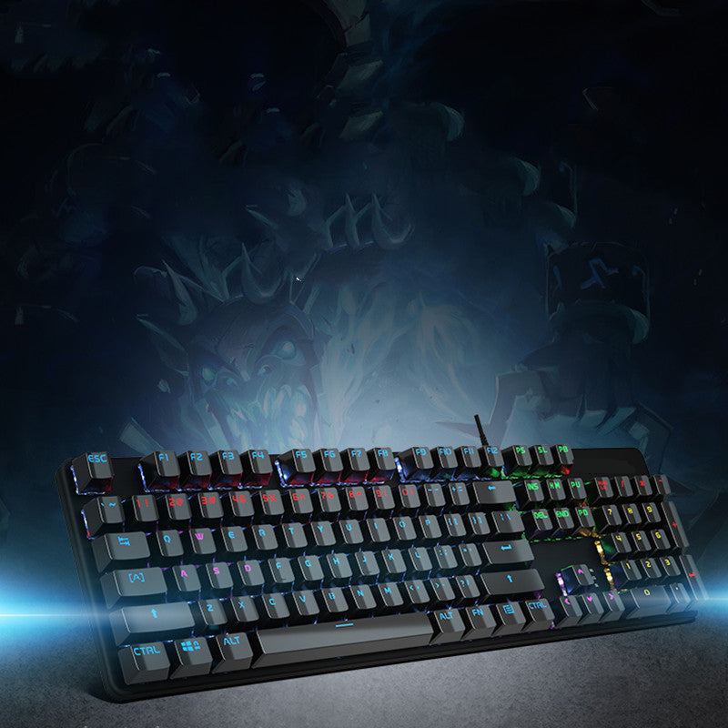 GK410 Wired Mechanical Keyboard Green Axis Desktop