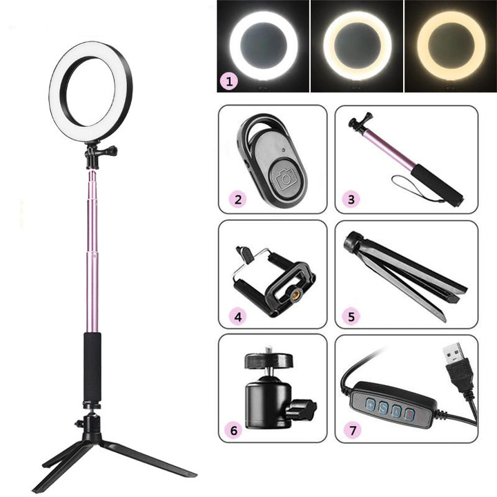 Tripod Ring Light Live Beauty Fill Light Set