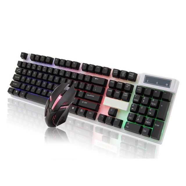Boseton 8310 USB Wired Backlit Keyboard and Mouse Set