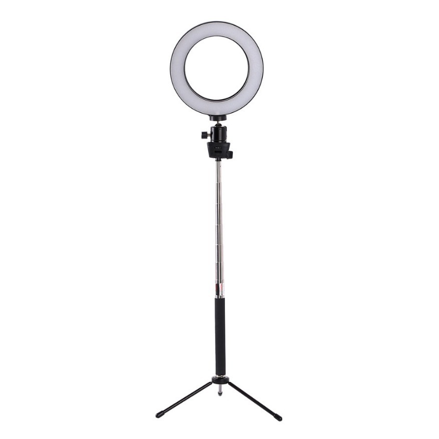 Adjustable LED Ring Fill Light Floor Tripod