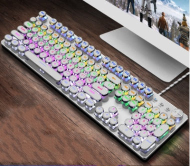104-Key Mechanical Gaming Keyboard LED Backlit Wired Anti-Ghosting