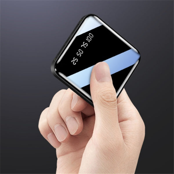 Mini 20000mAh Power Bank With Mirror Digital Display