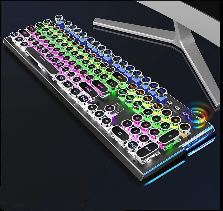 104-Key Mechanical Gaming Keyboard LED Backlit Wired Anti-Ghosting