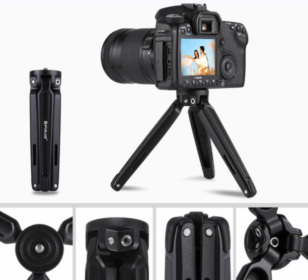 Apple Compatible Metal Mini Desktop Tripod Mobile Phone Stand
