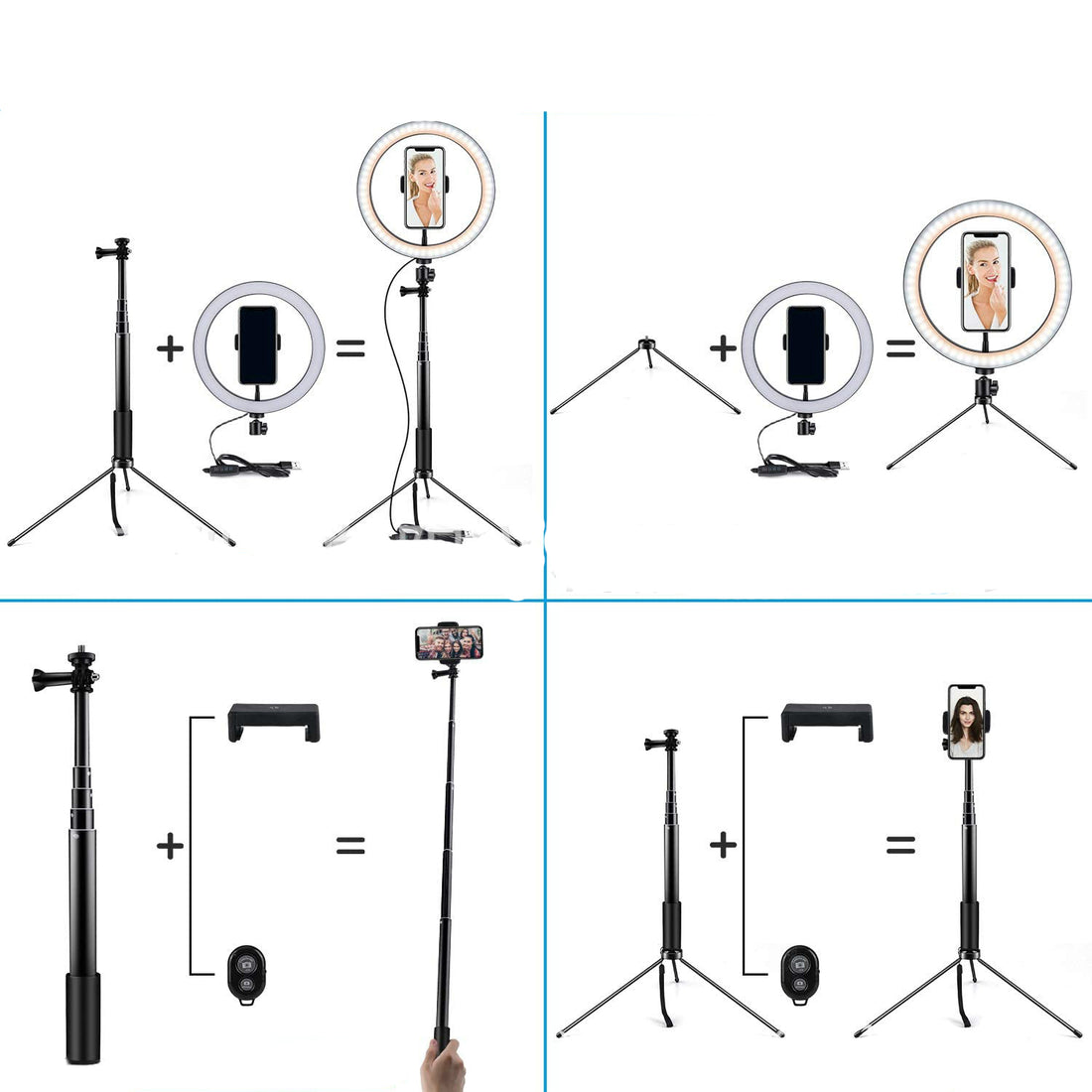 10 Inch LED Ring Light With Tripod Stand