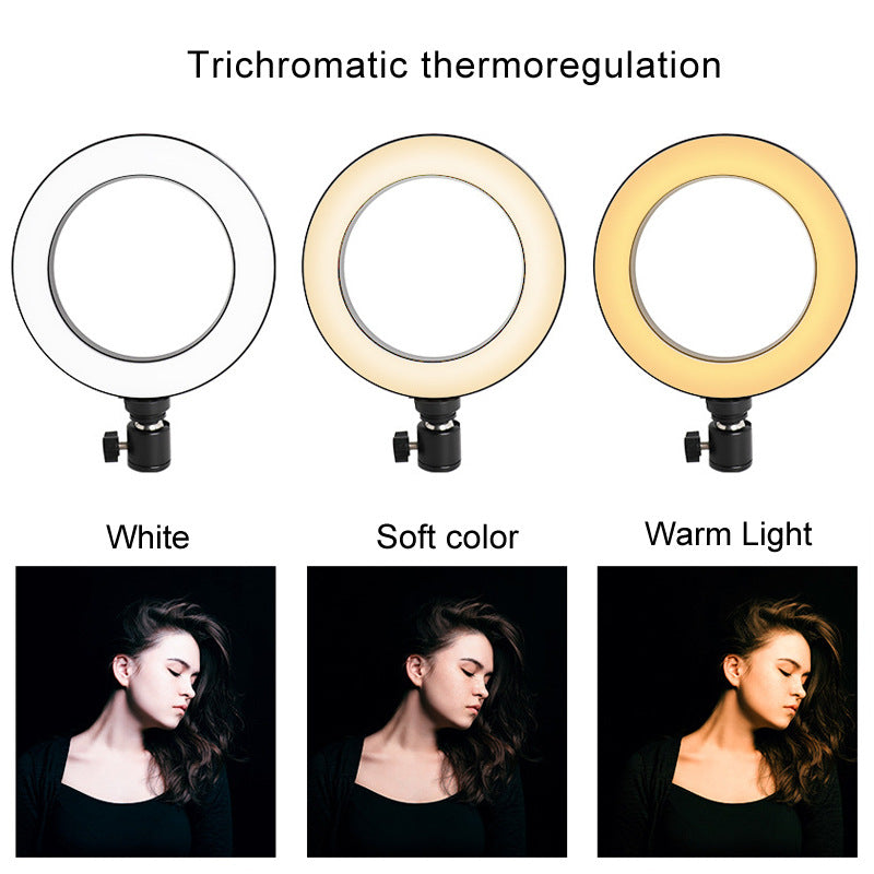 6 Inch LED Ring Light With Octopus Tripod