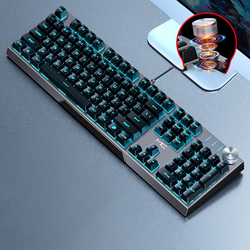 Mechanical Gaming Keyboard Wired Multi Axis Desktop Computer