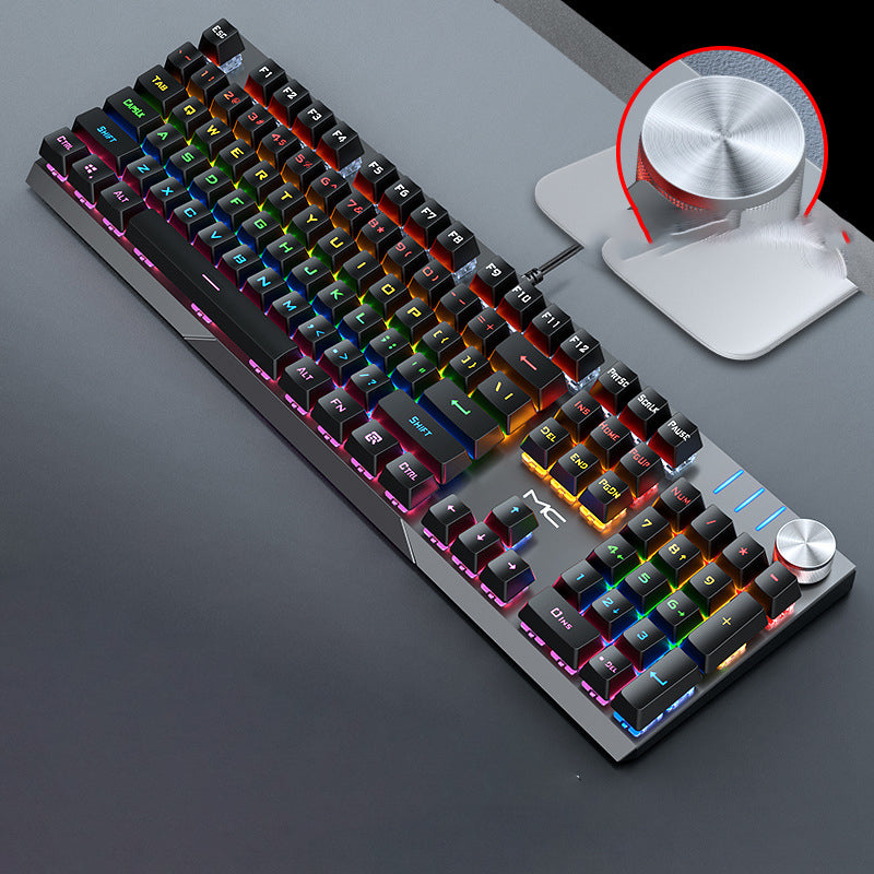 Mechanical Gaming Keyboard Wired Multi Axis Desktop Computer