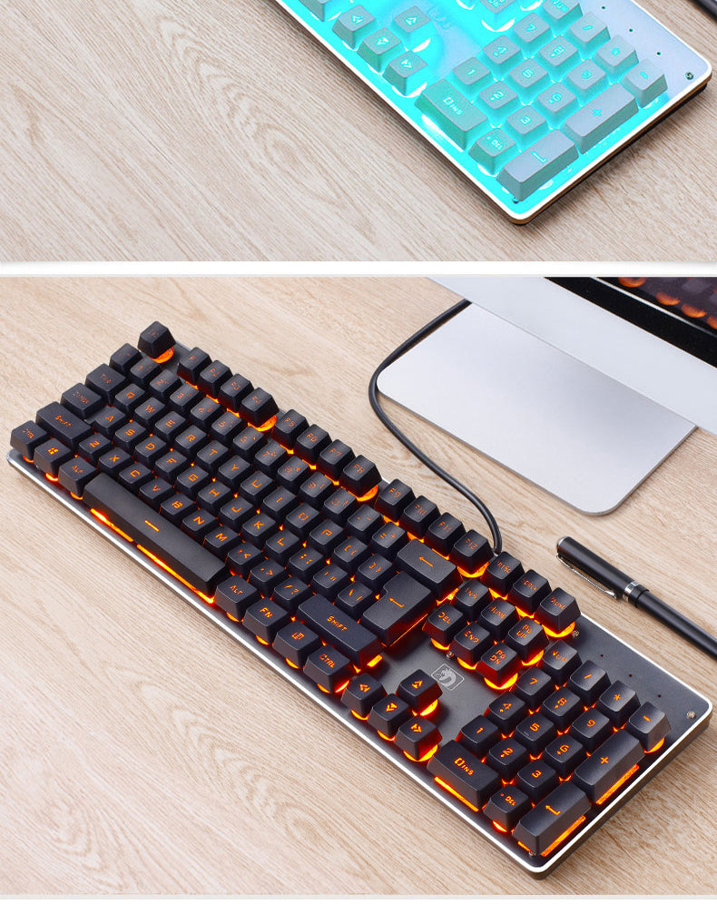 Wired Retro Luminous Gaming Keyboard