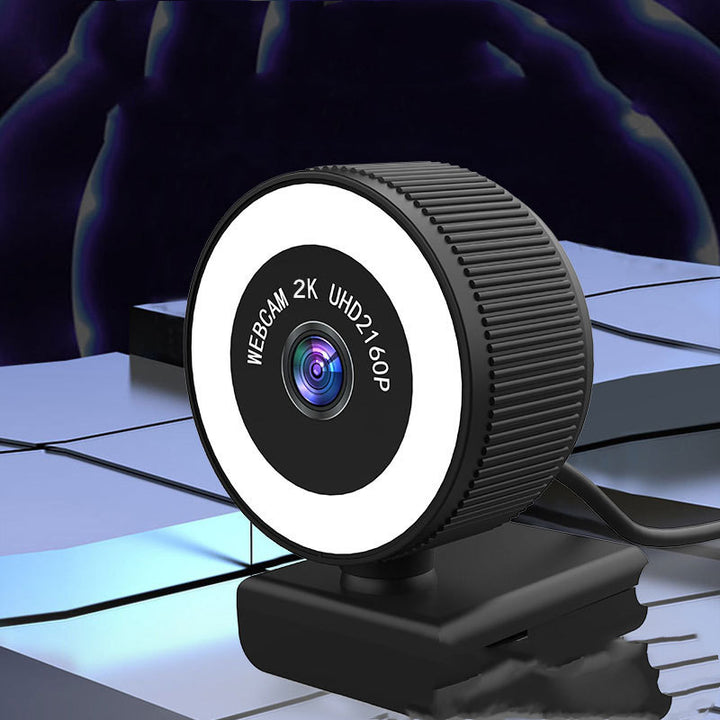 1080P 2K Autofocus Streaming Webcam With Microphone Cover