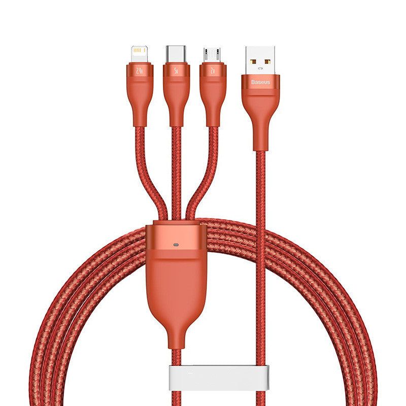 Fast Charging USB Three-Port Mobile Phone Charging Cable