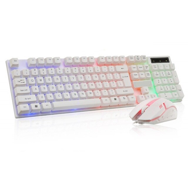 Boseton 8310 USB Wired Backlit Keyboard and Mouse Set