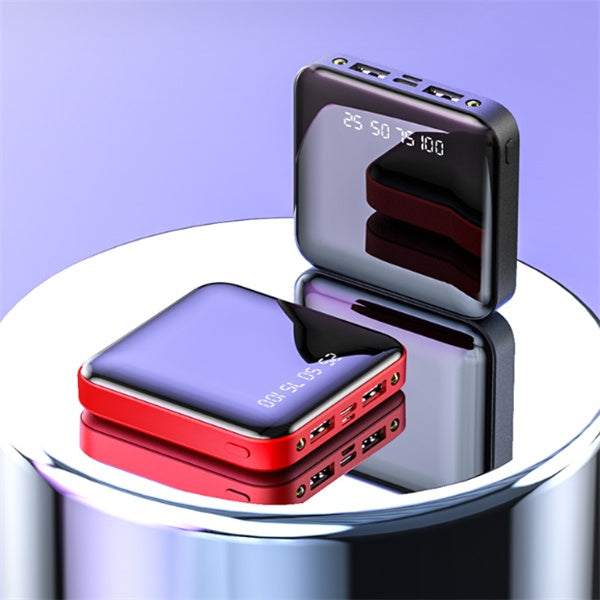 Mini 20000mAh Power Bank With Mirror Digital Display