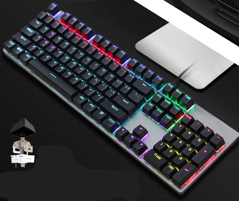 GK410 Wired Mechanical Keyboard Green Axis Desktop