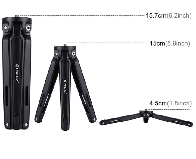 Apple Compatible Metal Mini Desktop Tripod Mobile Phone Stand