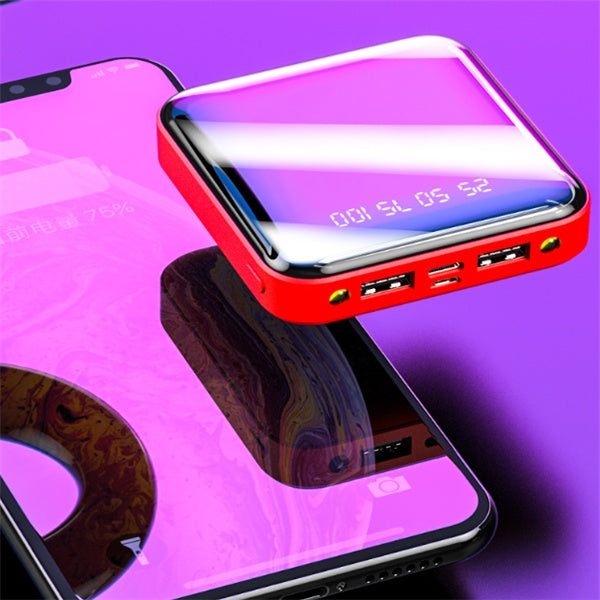 Mini 20000mAh Power Bank With Mirror Digital Display
