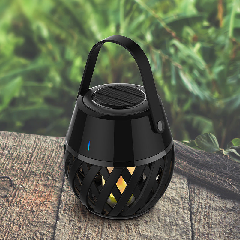 Flame Light Waterproof Portable Bluetooth Speaker Torch Style