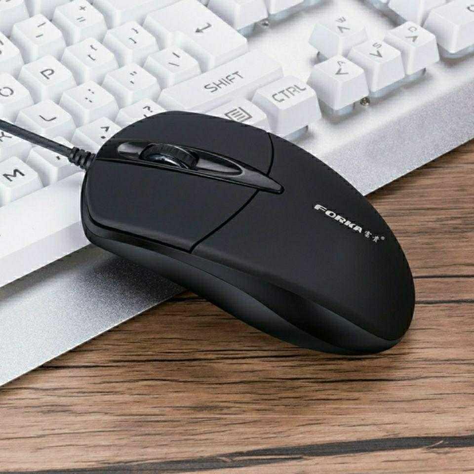 USB Wired Silent Click LED Optical Gaming Mouse