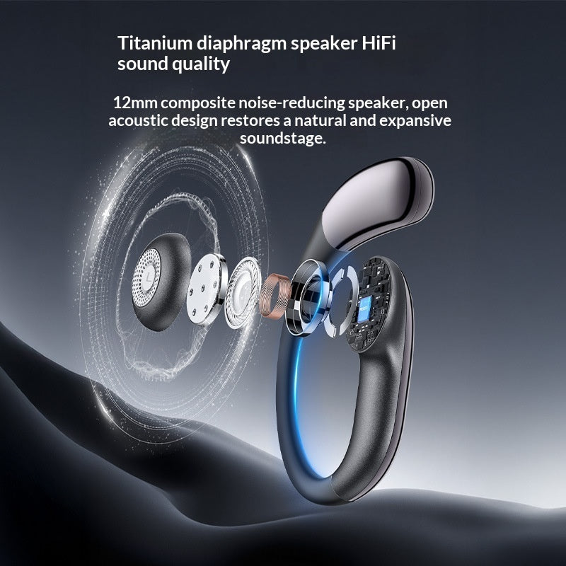 Over-Ear Noise Cancelling Wireless Bluetooth Earbuds Long Battery Life