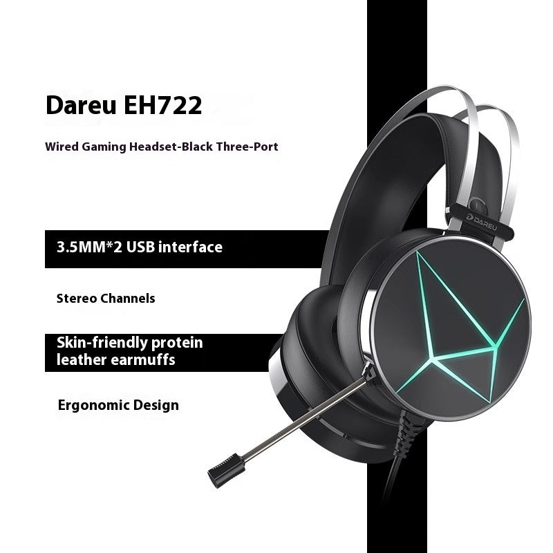 Gaming Noise Cancelling Wired Headphones ESports