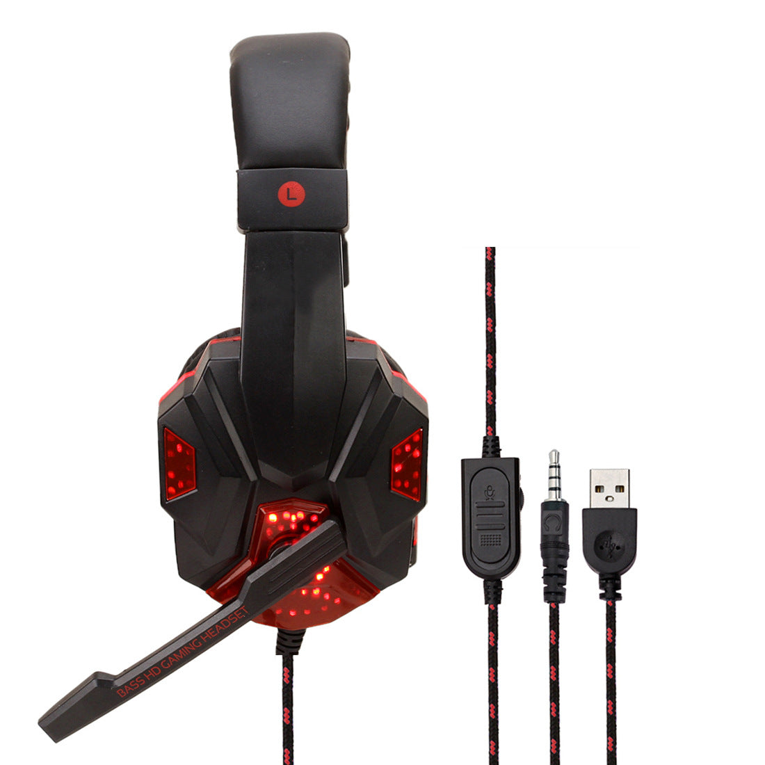 7.1 Surround Gaming Wired Headset With LED Lighting