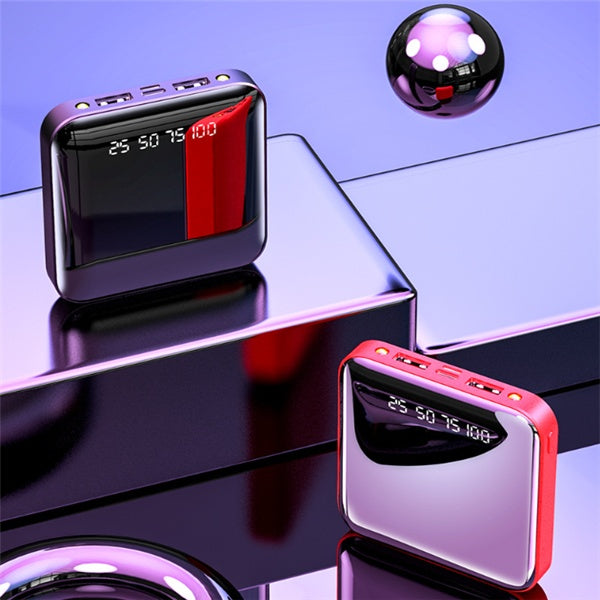 Mini 20000mAh Power Bank With Mirror Digital Display