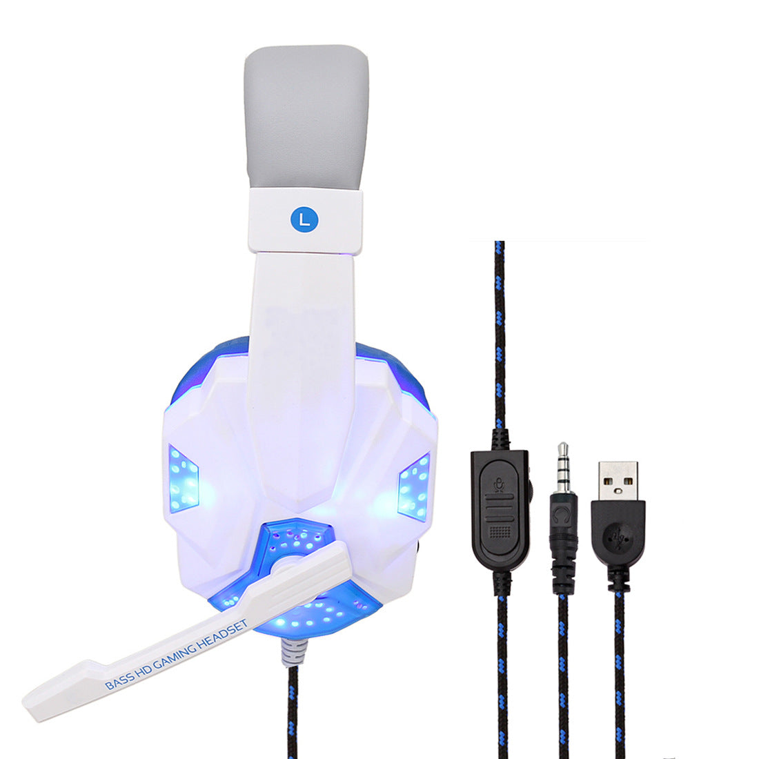 7.1 Surround Gaming Wired Headset With LED Lighting