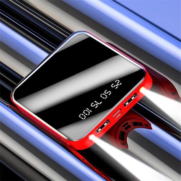 Mini 20000mAh Power Bank With Mirror Digital Display
