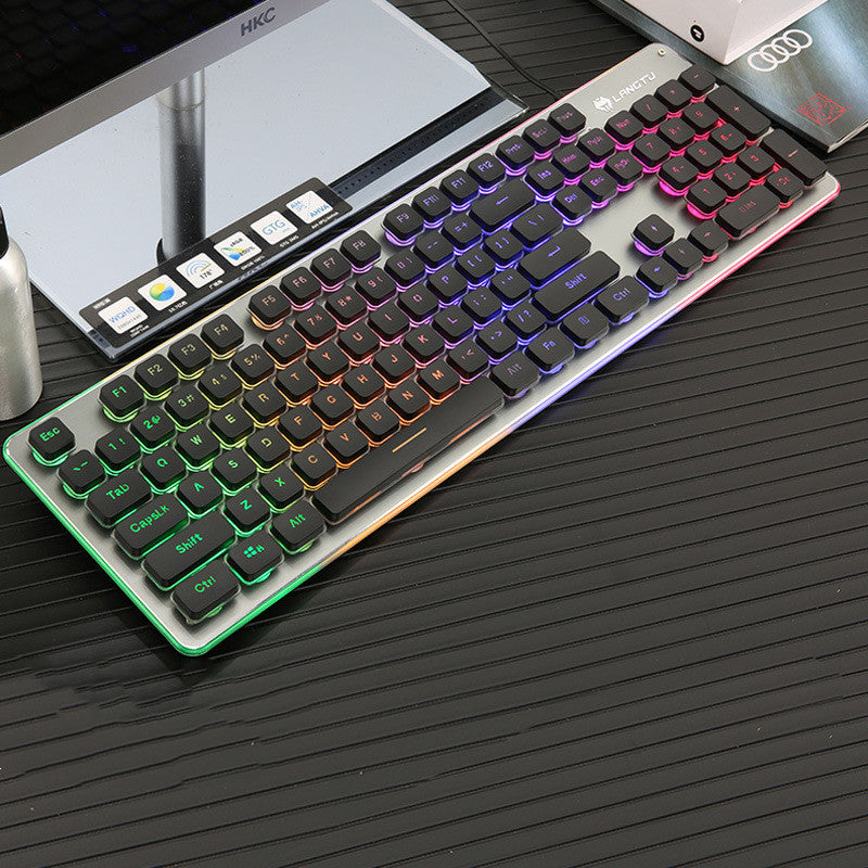 Wired Film Luminous USB Home Office Computer Gaming Keyboard