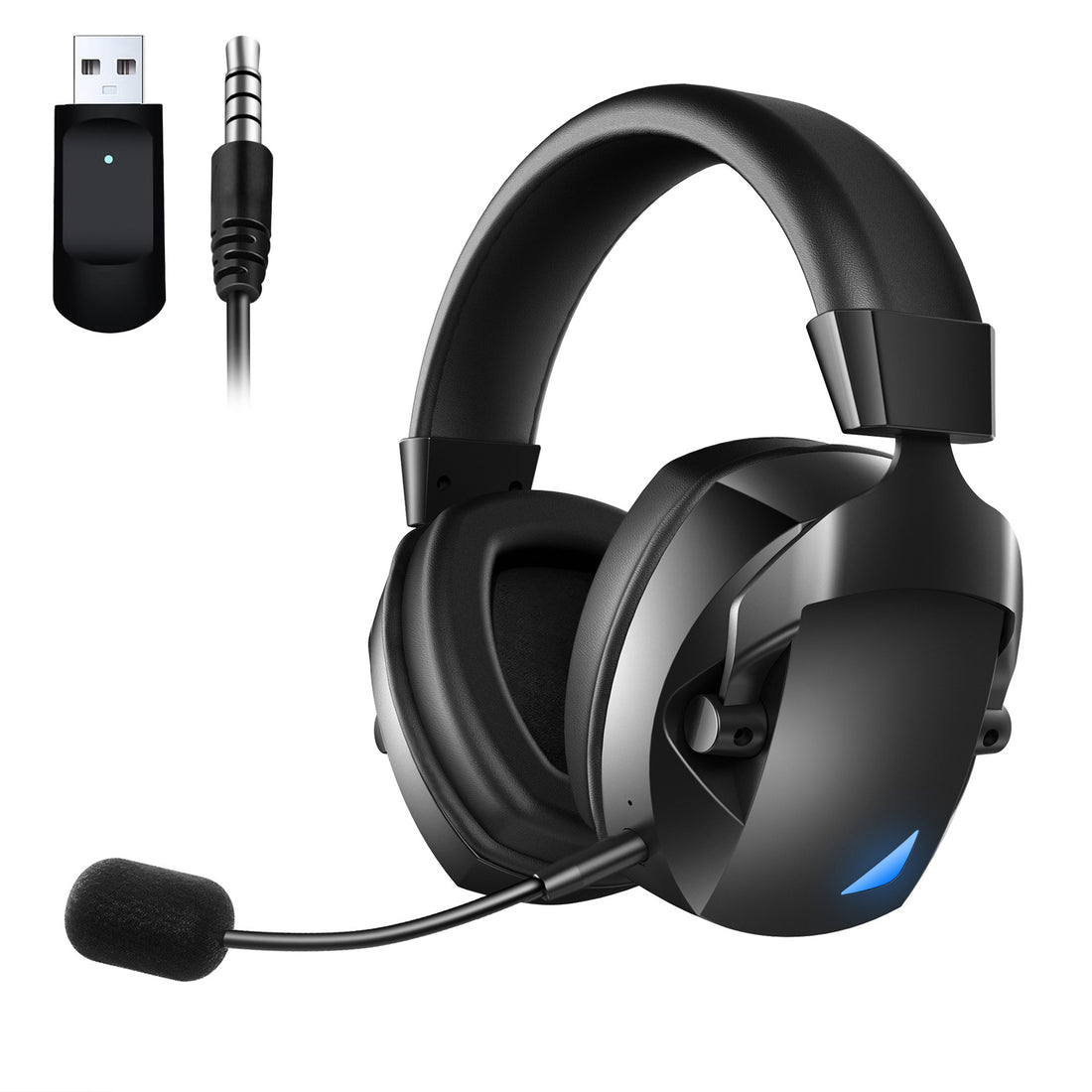 2.4G Dual-Mode Wireless Gaming Headset With Microphone For PS5 & PC