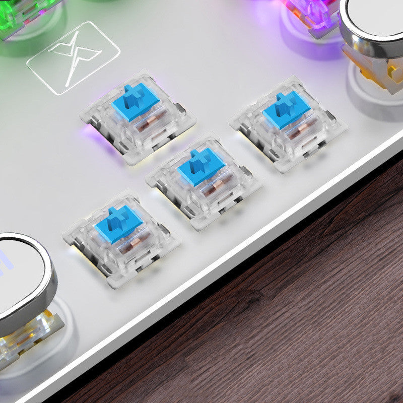 104-Key Mechanical Gaming Keyboard LED Backlit Wired Anti-Ghosting