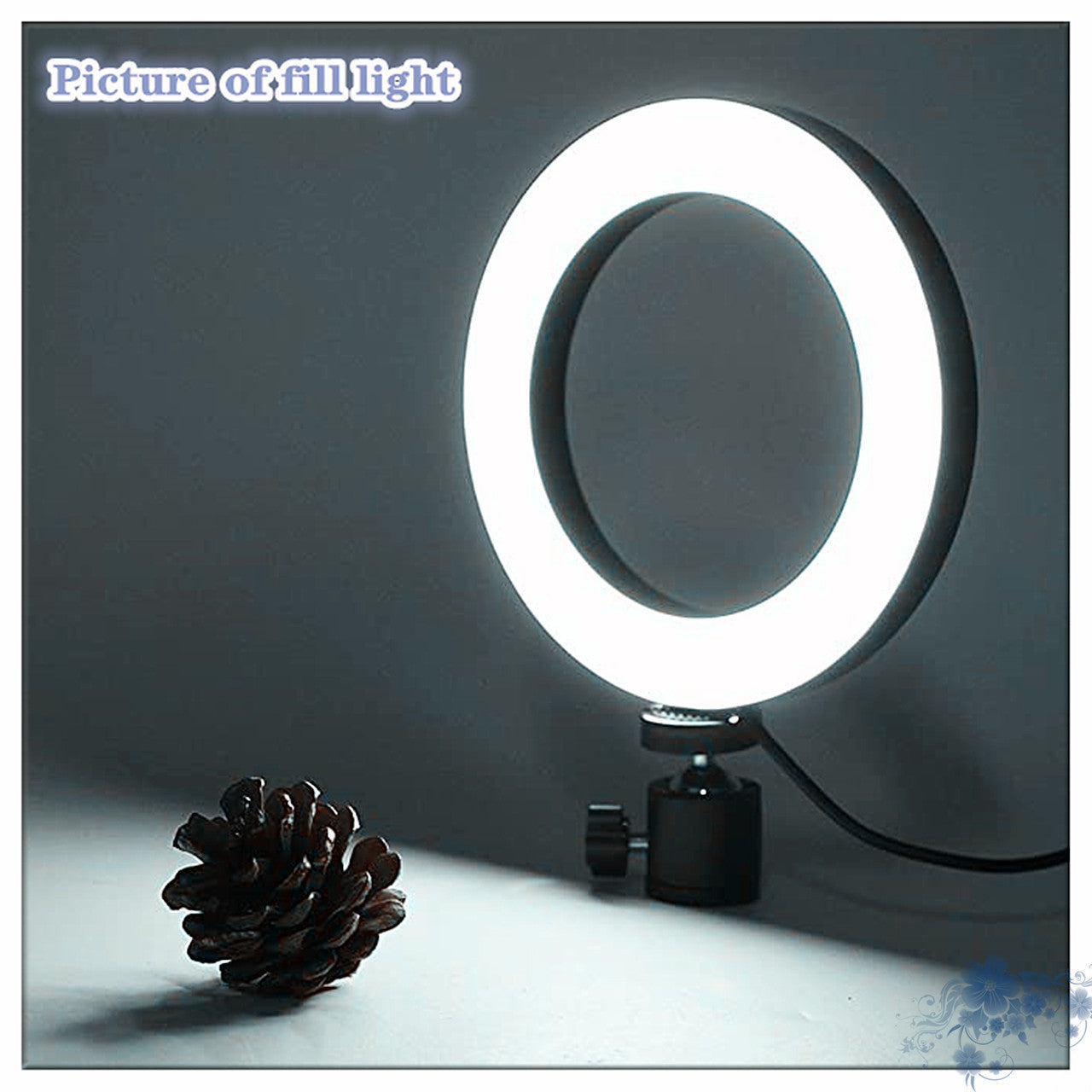 360° Rotatable Desktop Ring Light Tripod