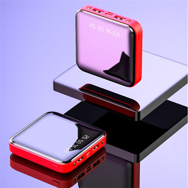 Mini 20000mAh Power Bank With Mirror Digital Display