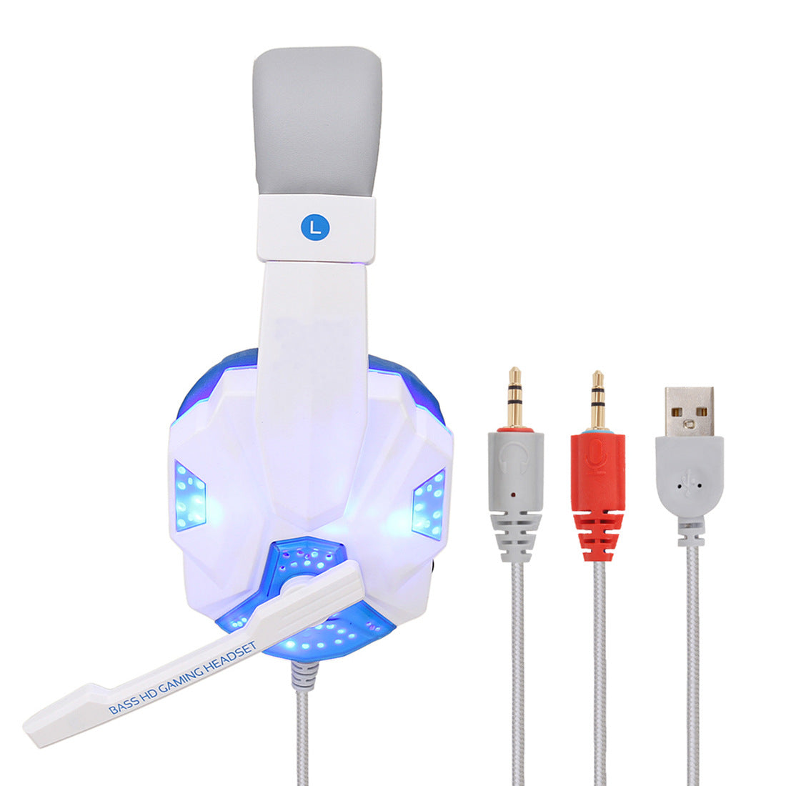 7.1 Surround Gaming Wired Headset With LED Lighting