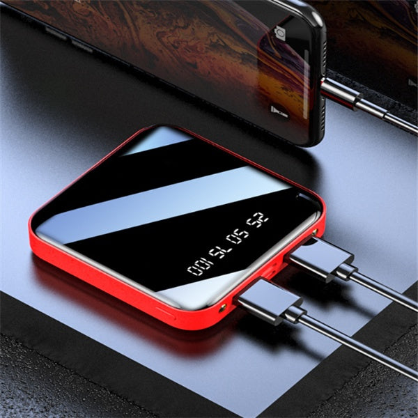 Mini 20000mAh Power Bank With Mirror Digital Display