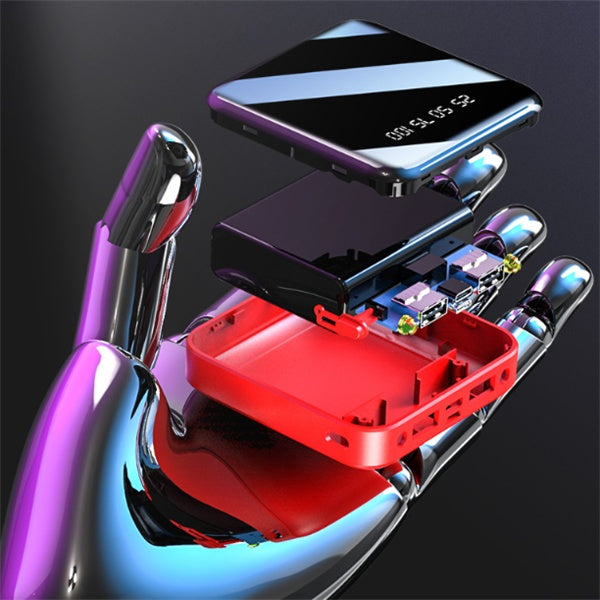Mini 20000mAh Power Bank With Mirror Digital Display