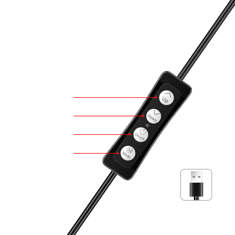 Apple Compatible 10-Inch Beauty Lamp Mobile Tripod Stand
