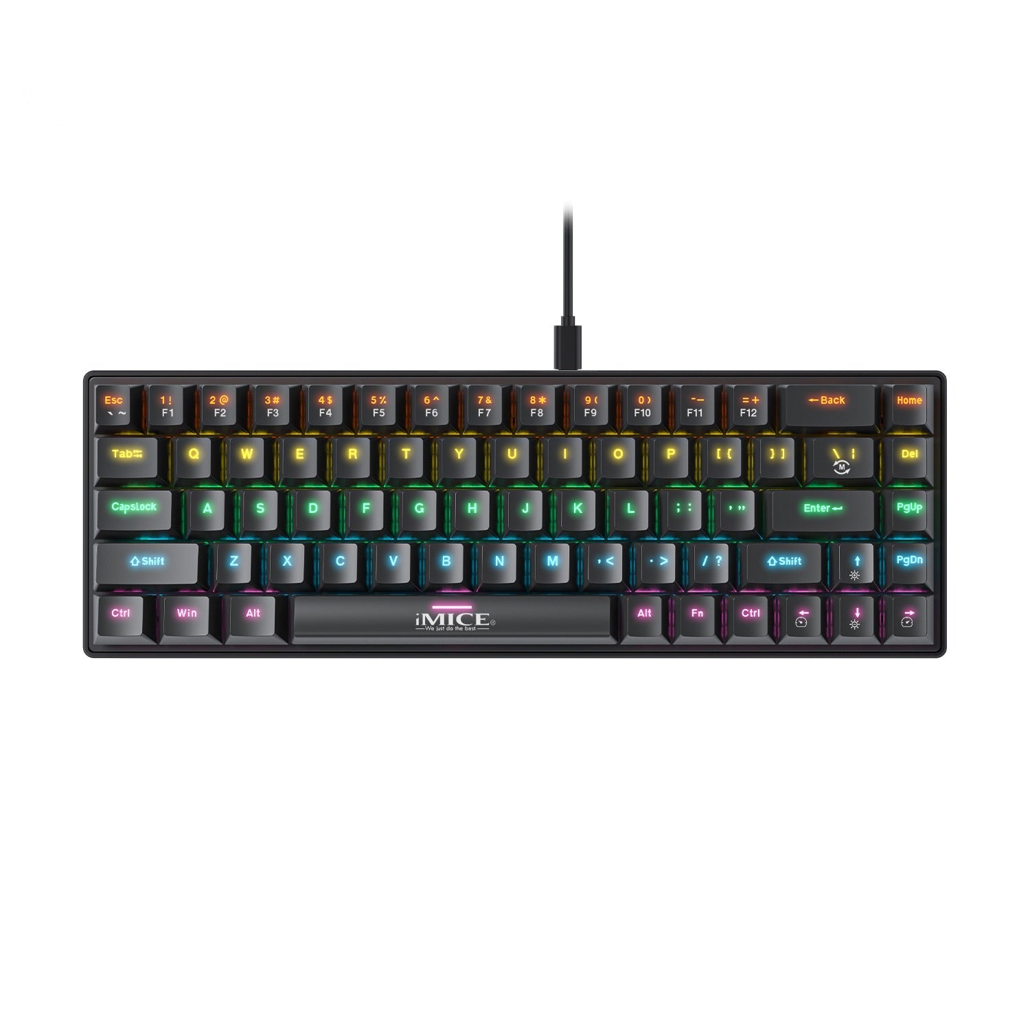 Type-C Wired Mechanical Keyboard Small English Layout