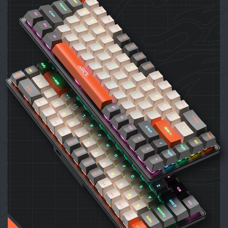 Type-C Wired Mechanical Keyboard Small English Layout