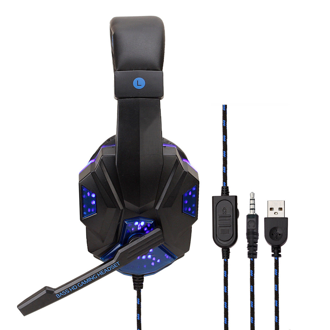 7.1 Surround Gaming Wired Headset With LED Lighting