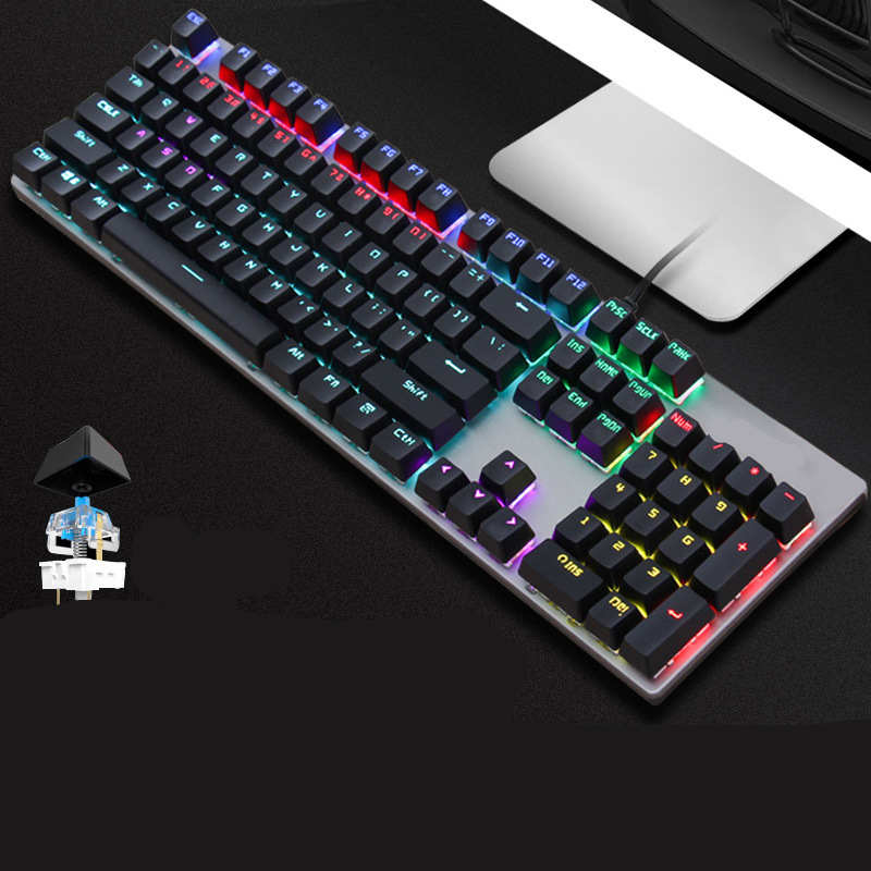 GK410 Wired Mechanical Keyboard Green Axis Desktop