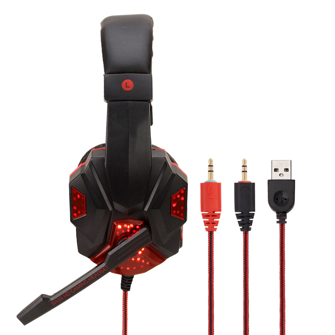 7.1 Surround Gaming Wired Headset With LED Lighting