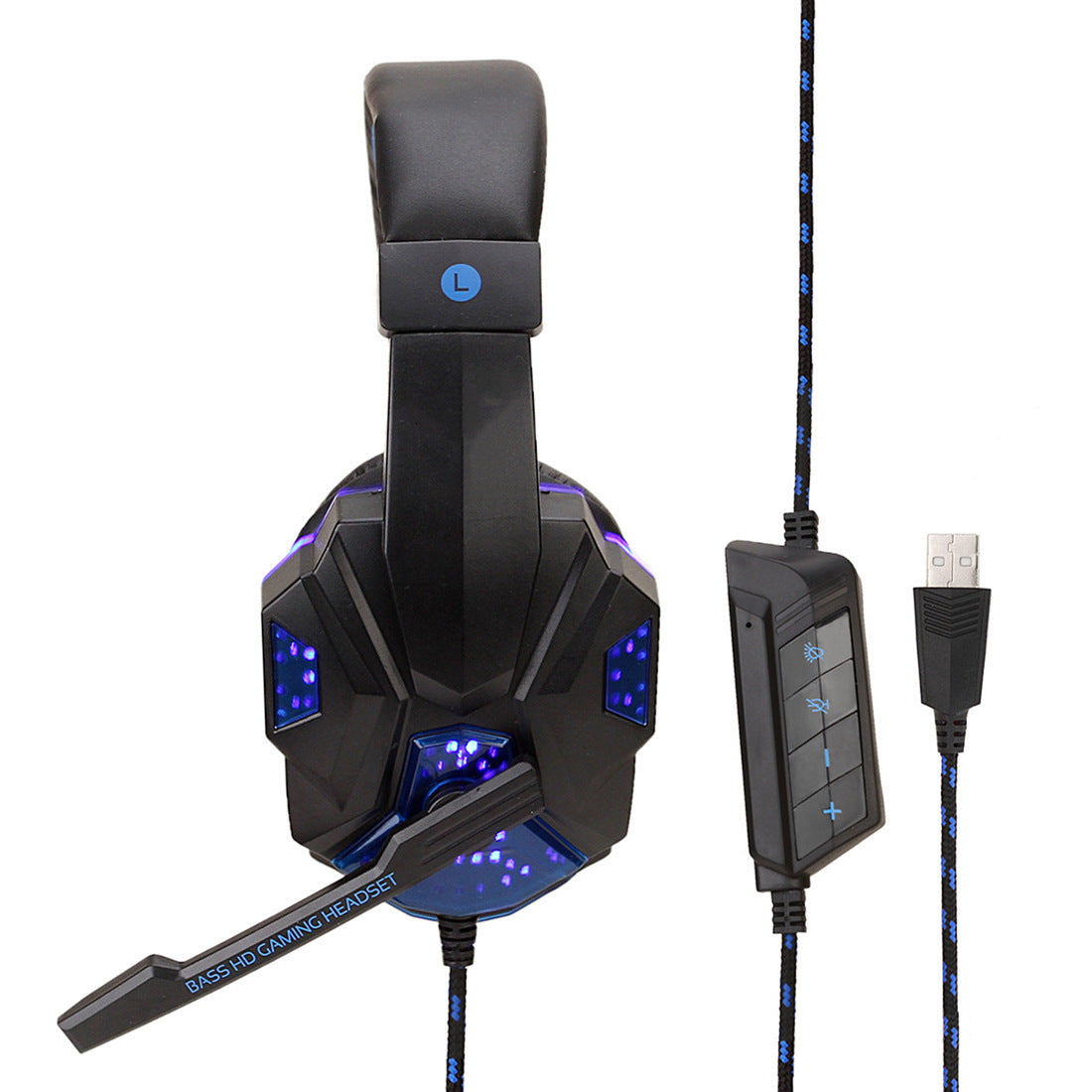 7.1 Surround Gaming Wired Headset With LED Lighting