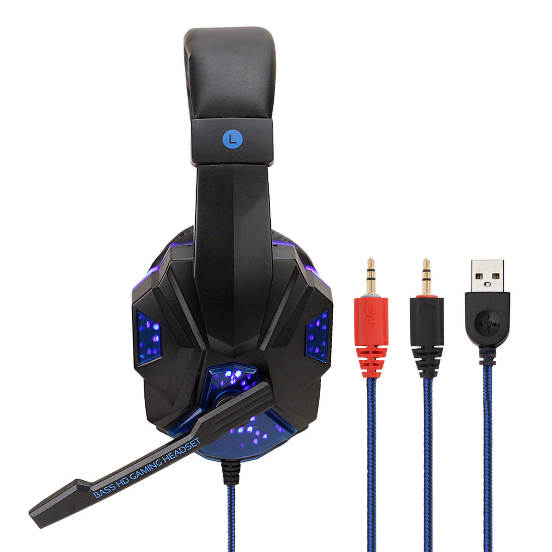 7.1 Surround Gaming Wired Headset With LED Lighting